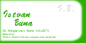 istvan buna business card